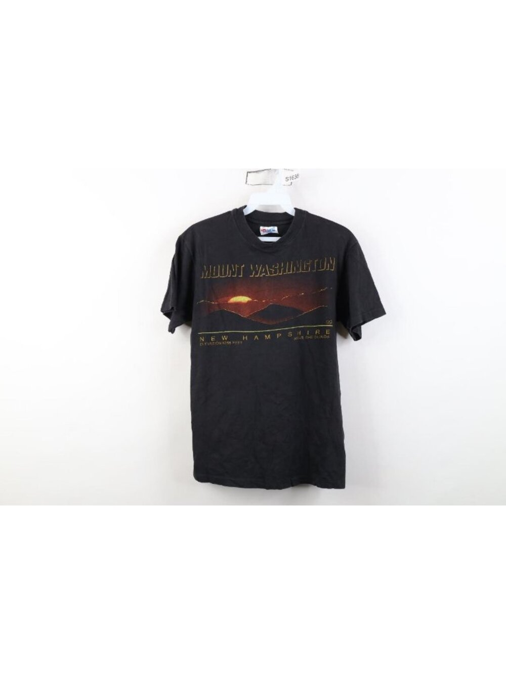 Vtg 90s Streetwear Mens Small Faded Mount Washington New Hampshire T-Shirt USA
